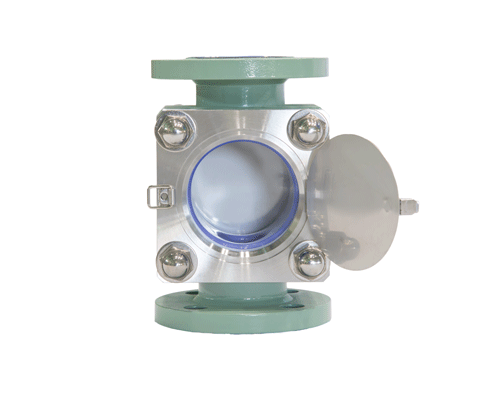 40Aグラスライニング製角型視流器_正面カバー開